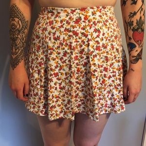 Floral skater skirt